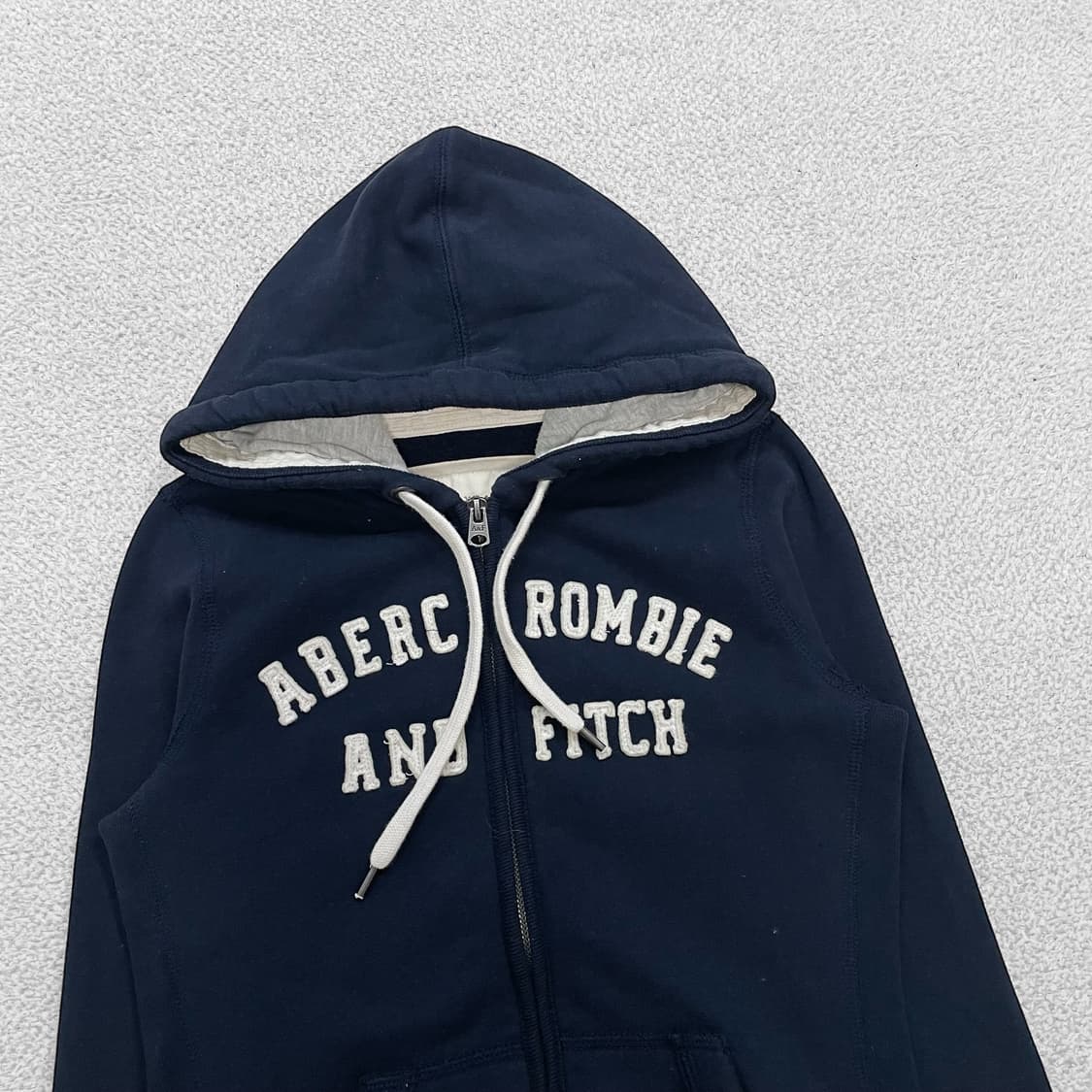 아베크롬비 피치 로고 후드집업 네이비 상품이미지3