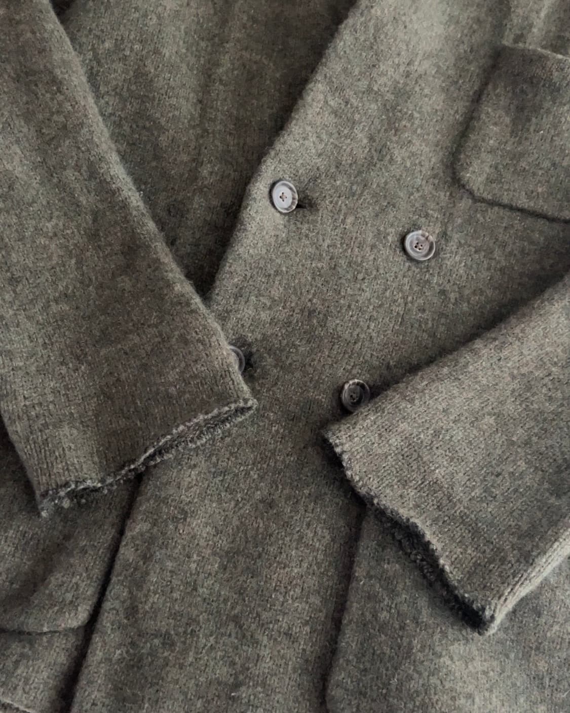 폴로 랄프로렌 카키 램스울 니트 블레이져 자켓 XL 상품이미지5