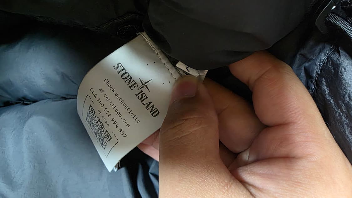 [L,새상품급]스톤아일랜드 크링클랩스 패딩 다크그레이 상품이미지5