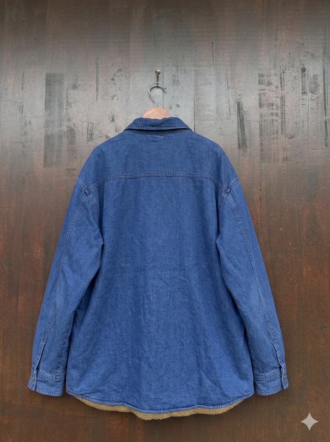 플리스 안감 데님 셔켓 상품이미지3