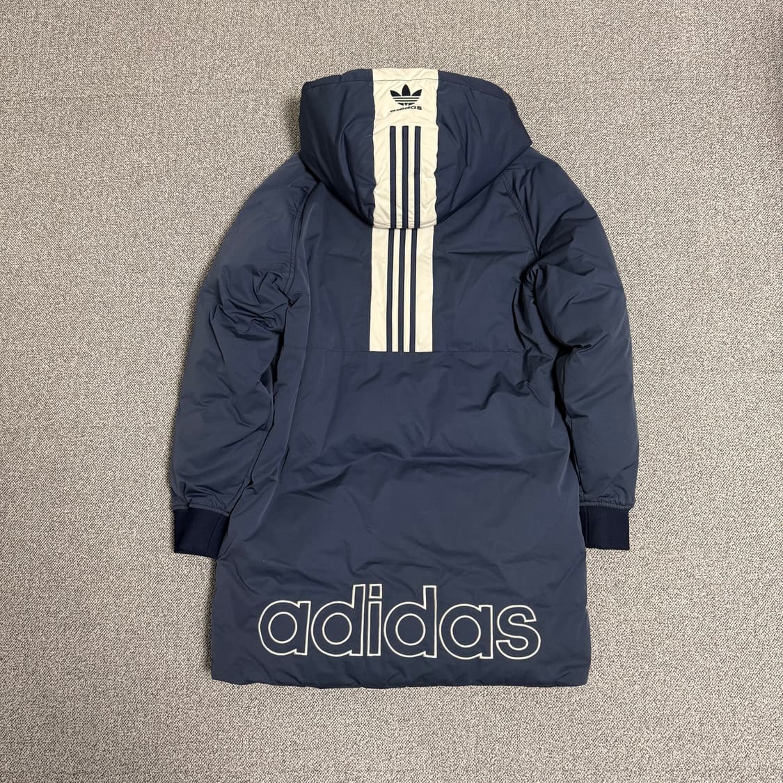 아디다스 파이어버드 롱다운 롱패딩 자켓 네이비 L 상품이미지2