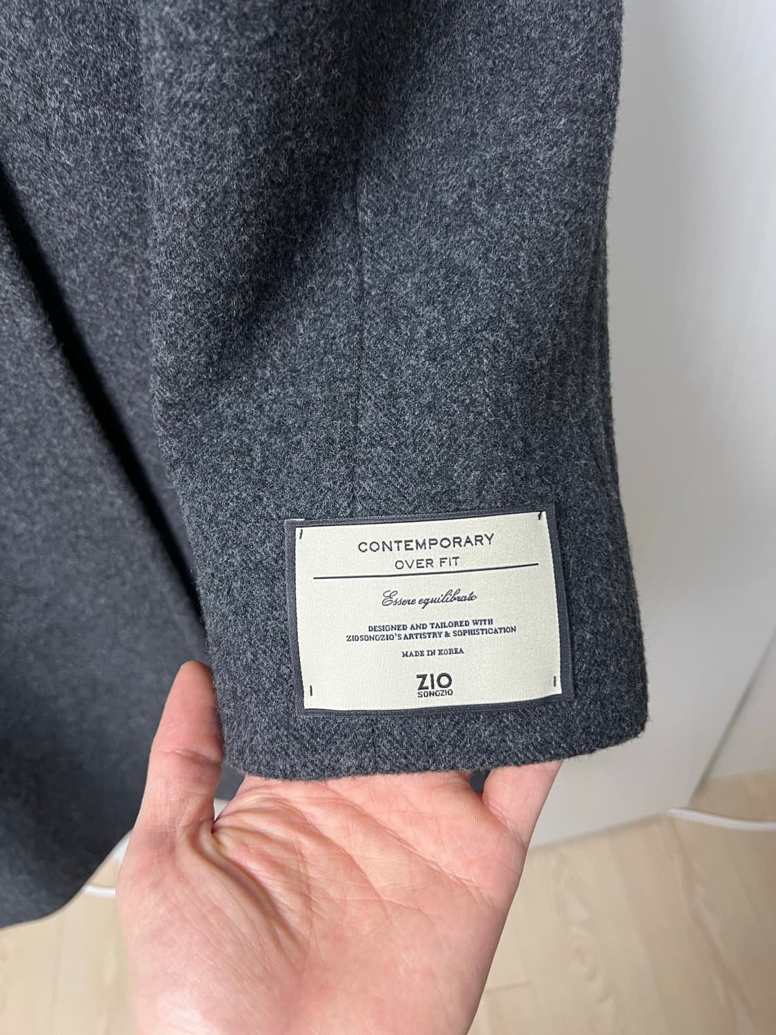 ZIO SONGZIO 캐시미어 더블 코트 105 판매합니다 상품이미지6