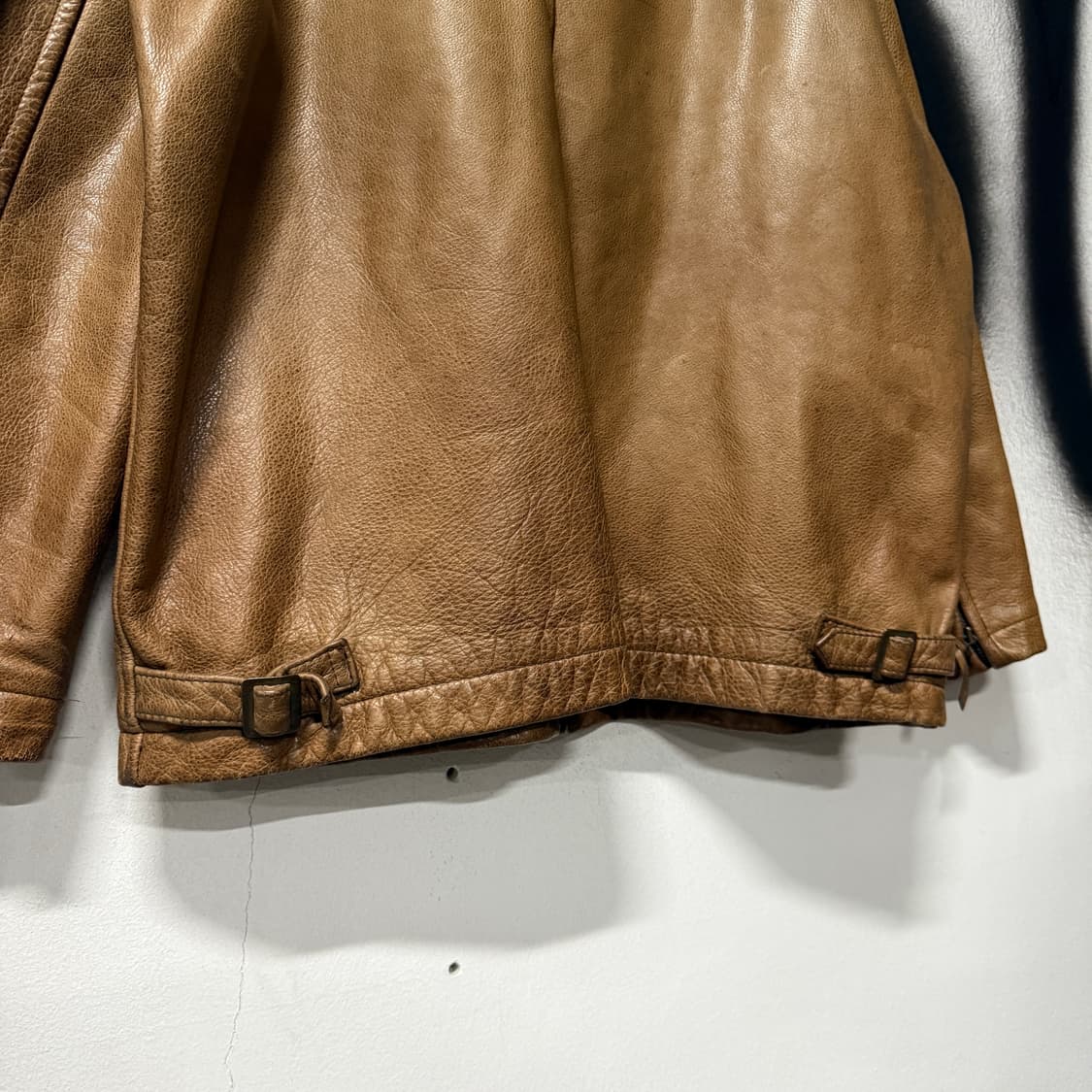 90s 리바이스 코리아 카우하이드 100% 소가죽 싱글 자켓 상품이미지7