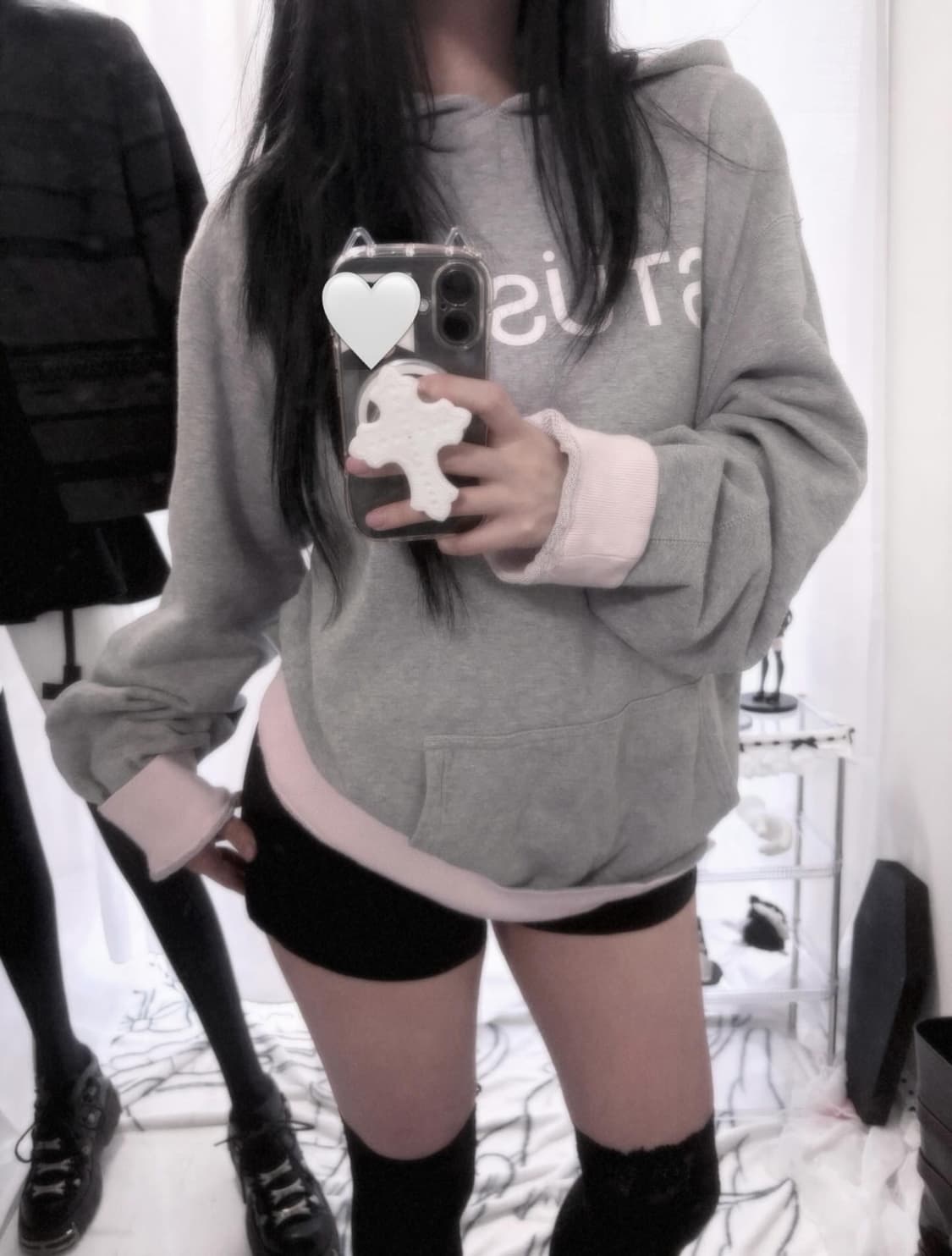 스투시 오버핏 회핑 후드 원피스 상품이미지1