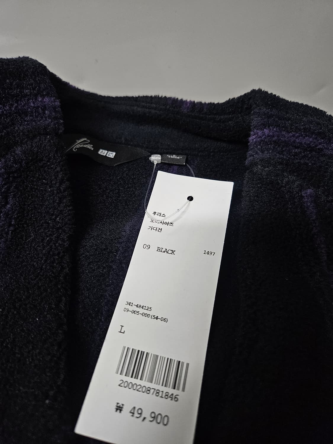 유니클로 니들스 콜라보 후리스 가디건 블랙 [L]   상품이미지2