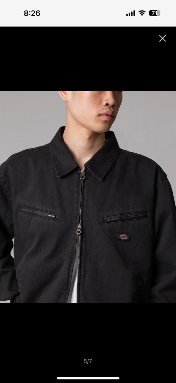 디키즈 슬랜트 포켓 워크 재킷 Black L 상품이미지5