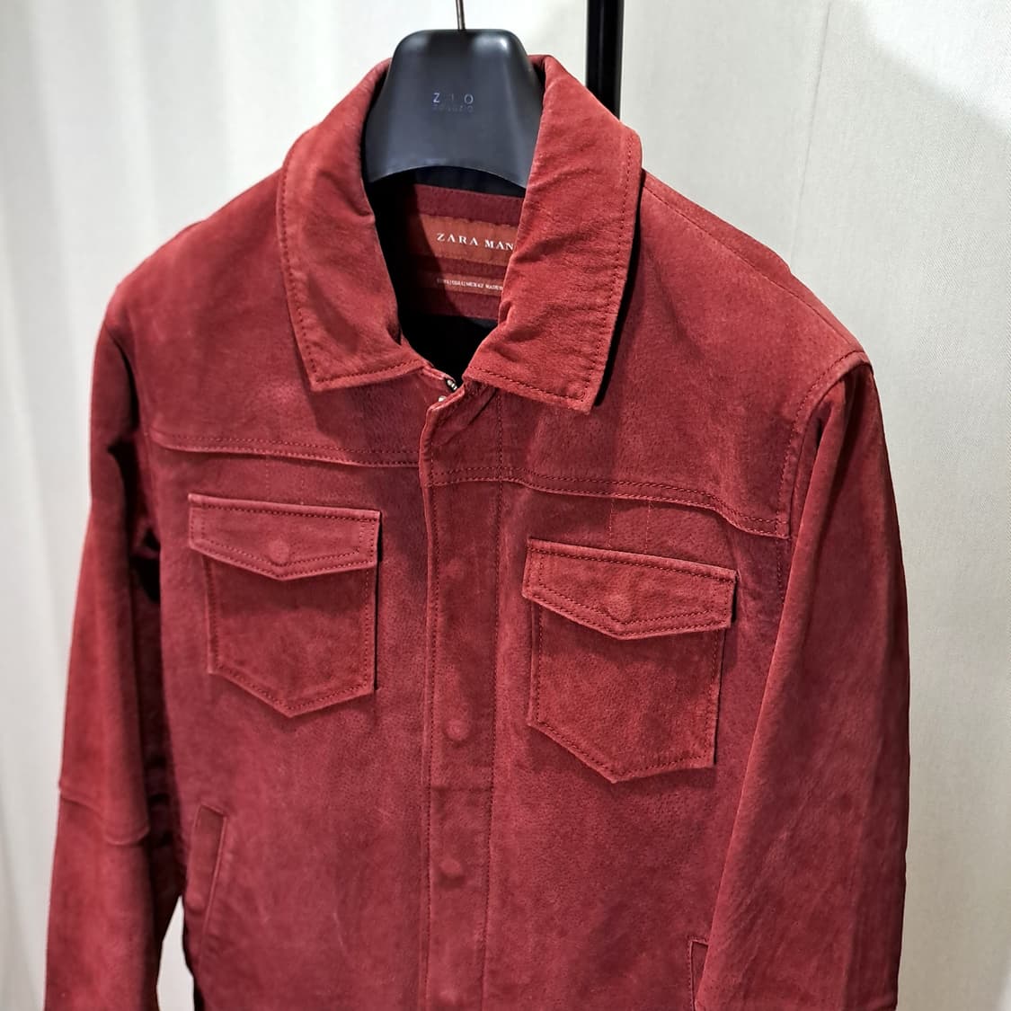 (택포) 자라 리얼레더 스웨이드 트러커 자켓 100-105 B772 상품이미지3