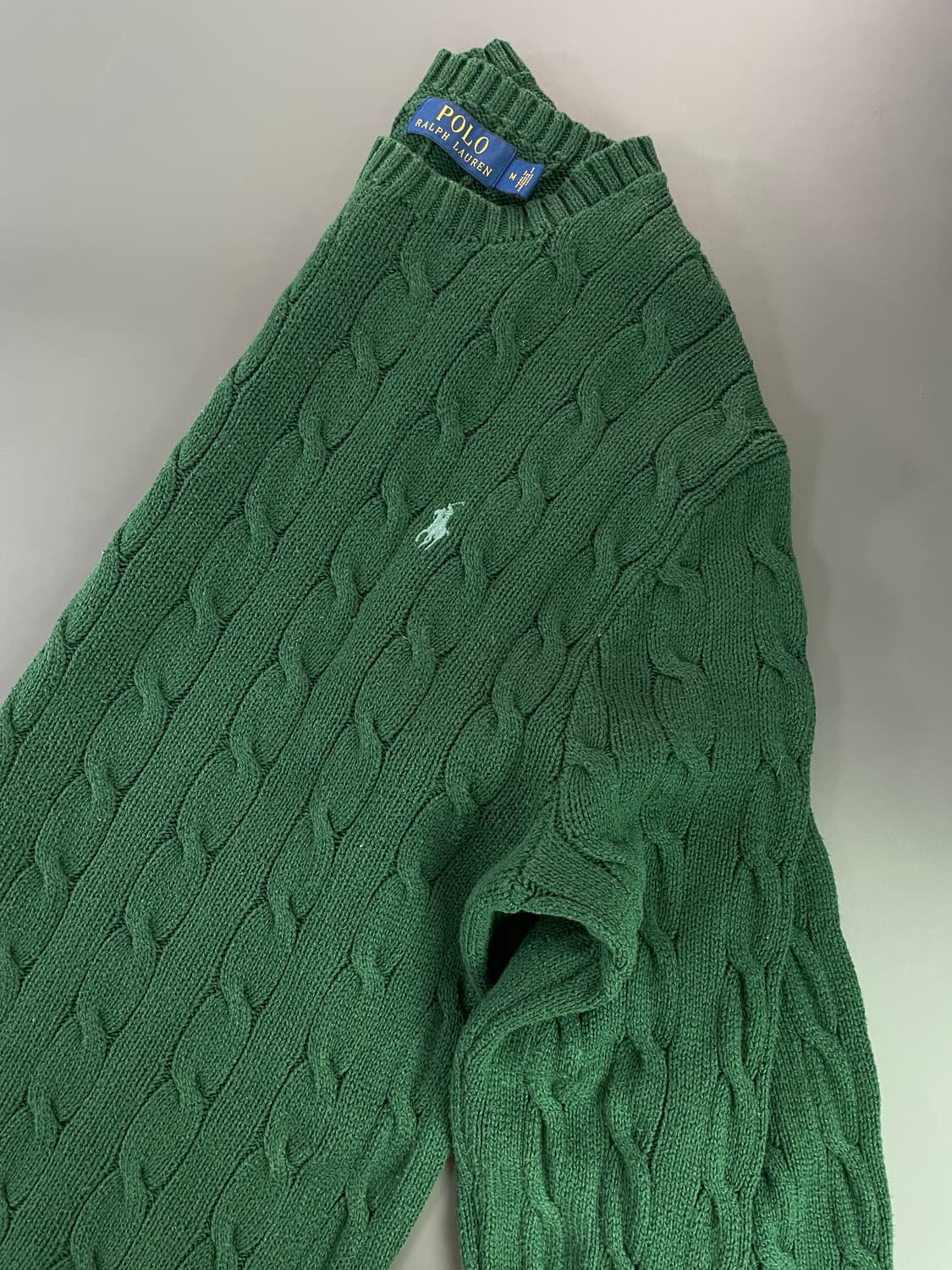 [M] 폴로 랄프로렌 코튼 케이블 꽈배기 니트 상품이미지3