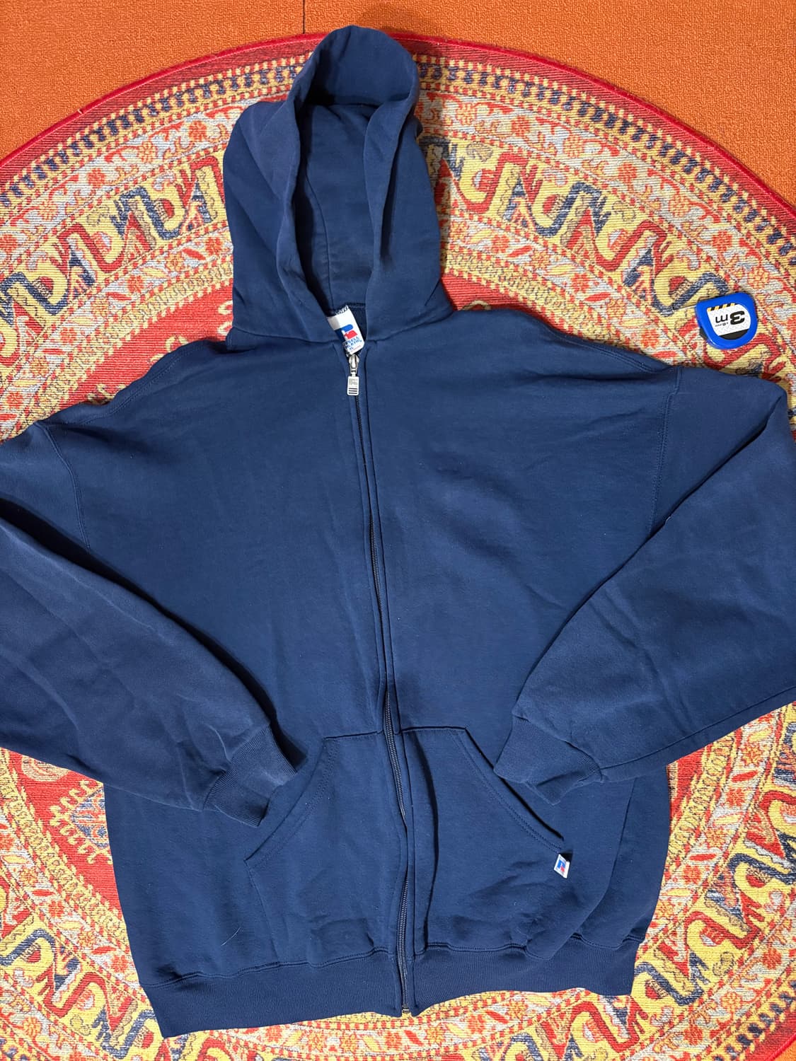 러셀 빈티지 네이비 후드집업 xl 상품이미지1