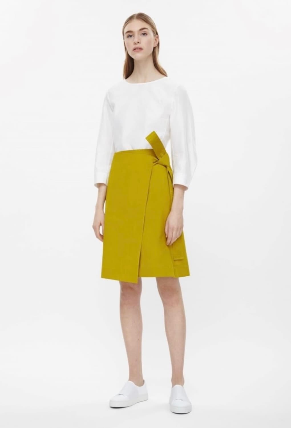 cos  코튼 랩 스커트 상품이미지1