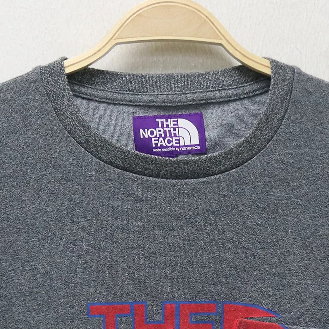 노스페이스 퍼플라벨 빅 로고 반팔 티셔츠 65610 상품이미지5