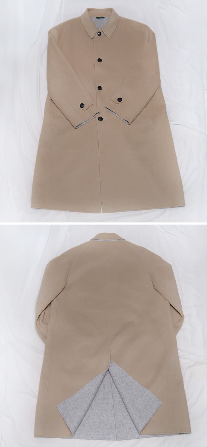 신품급) 라코스테 핸드메이드 싱글 울펠트 오버코트 (105+) 상품이미지3