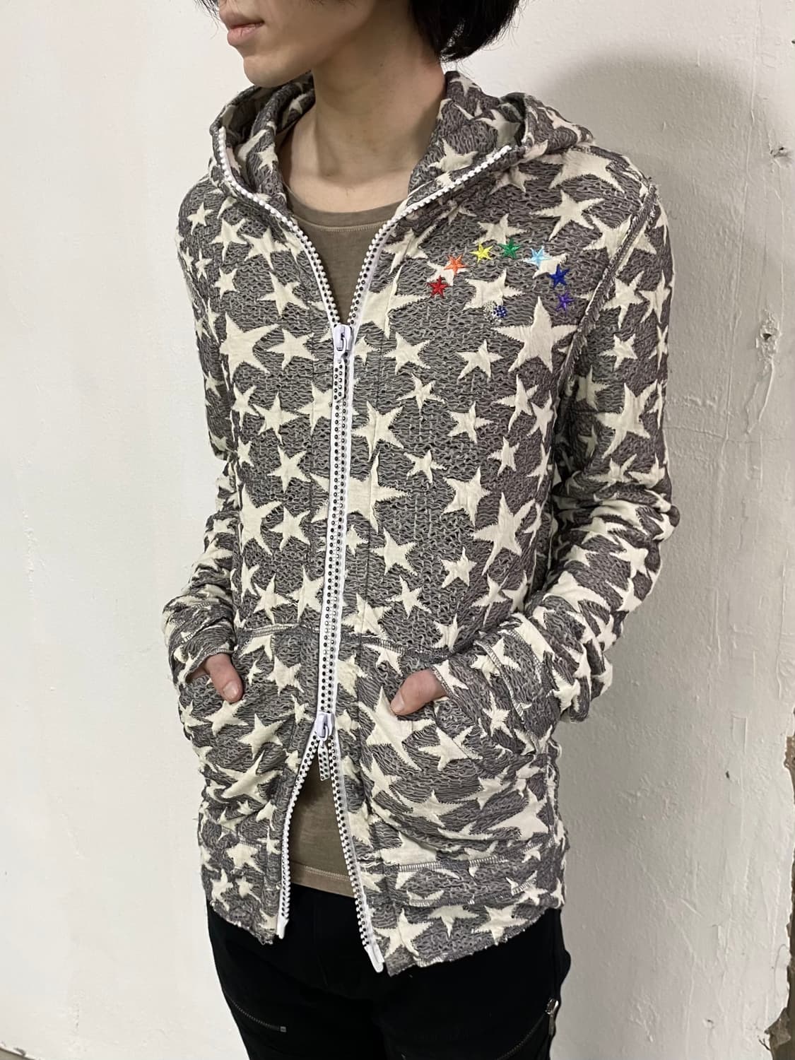 Francist_MOR.K.S. 패턴 후드 집업 상품이미지1