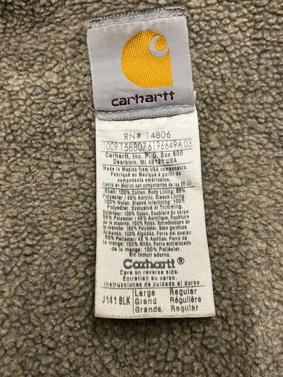 00's [L] 칼하트 액티브 자켓 셰르파 라이닝 빈티지 시에라 후드집업 상품이미지9