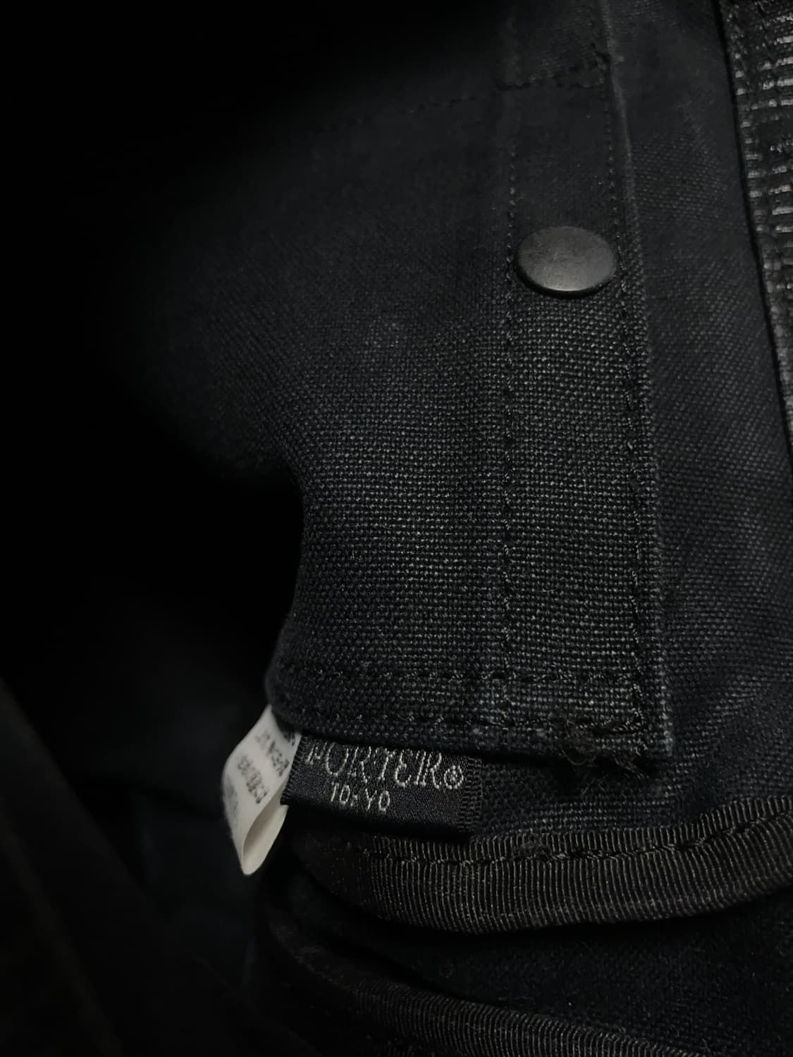 포터 드로잉 블랙 스트라이프 토트백 상품이미지8