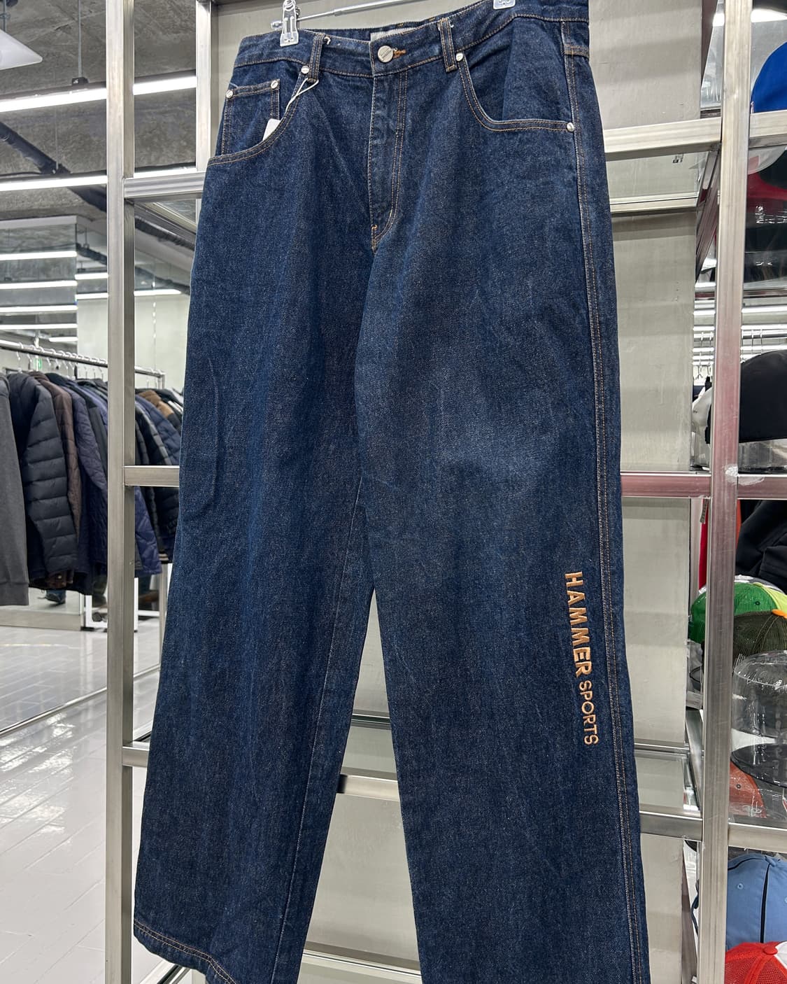 해머스포츠 인디고 와이드 데님 팬츠 상품이미지3