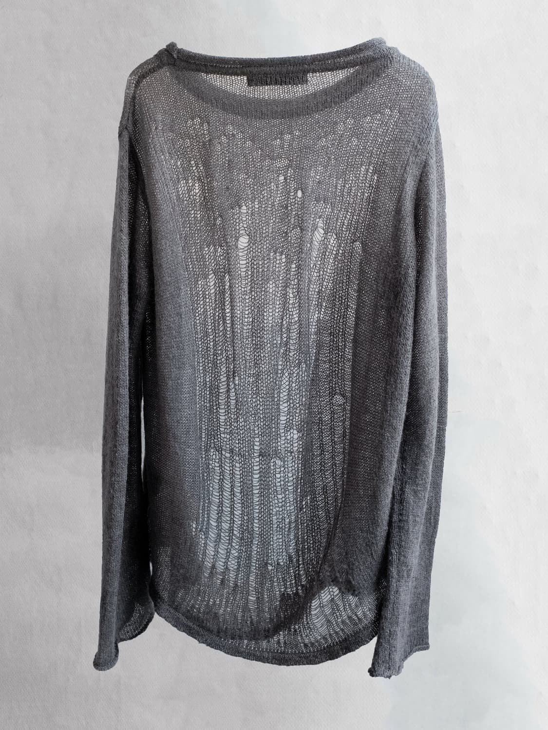 블랙멀 distressed mohair knit / grey 상품이미지5