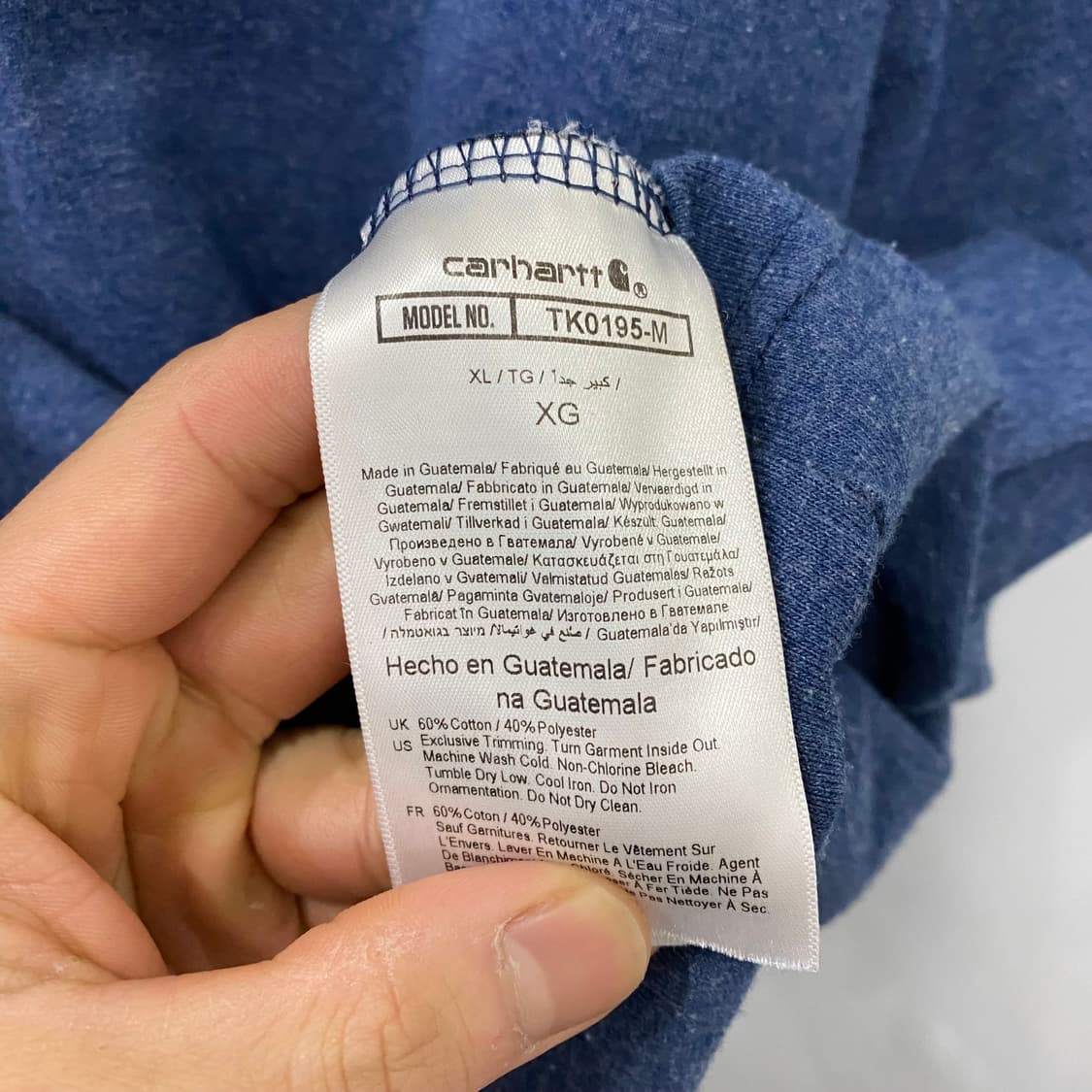 칼하트 빅로고 반팔 티셔츠(L) 상품이미지4