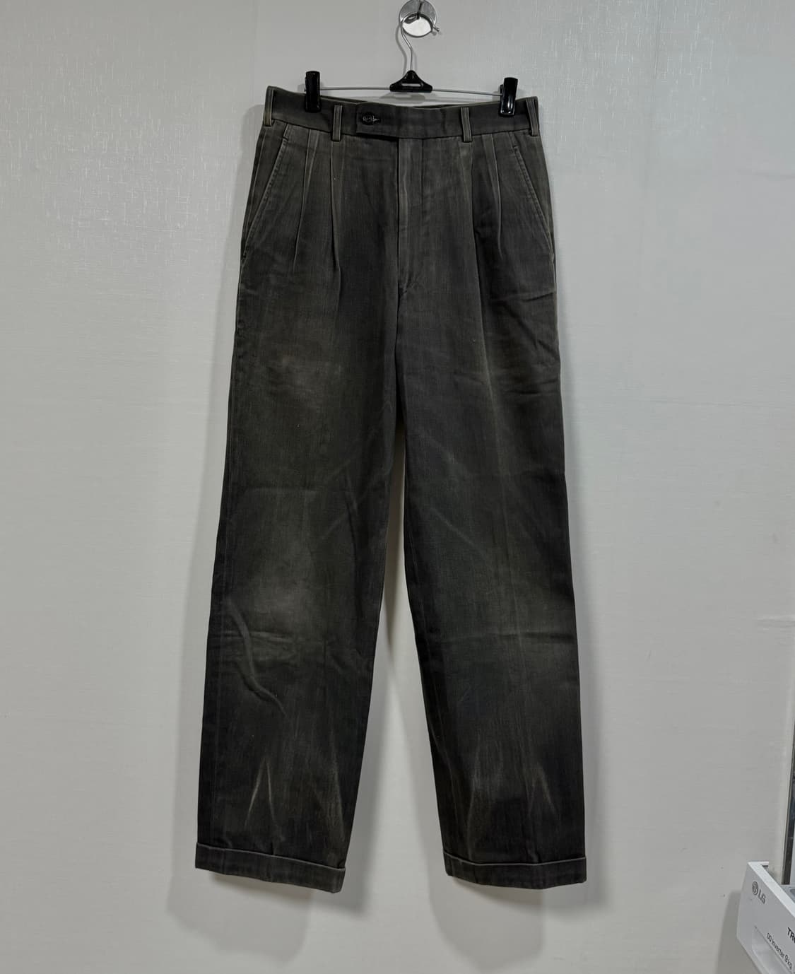 꼼데가르송 옴므 빈티지 워싱 3턱 팬츠 상품이미지1