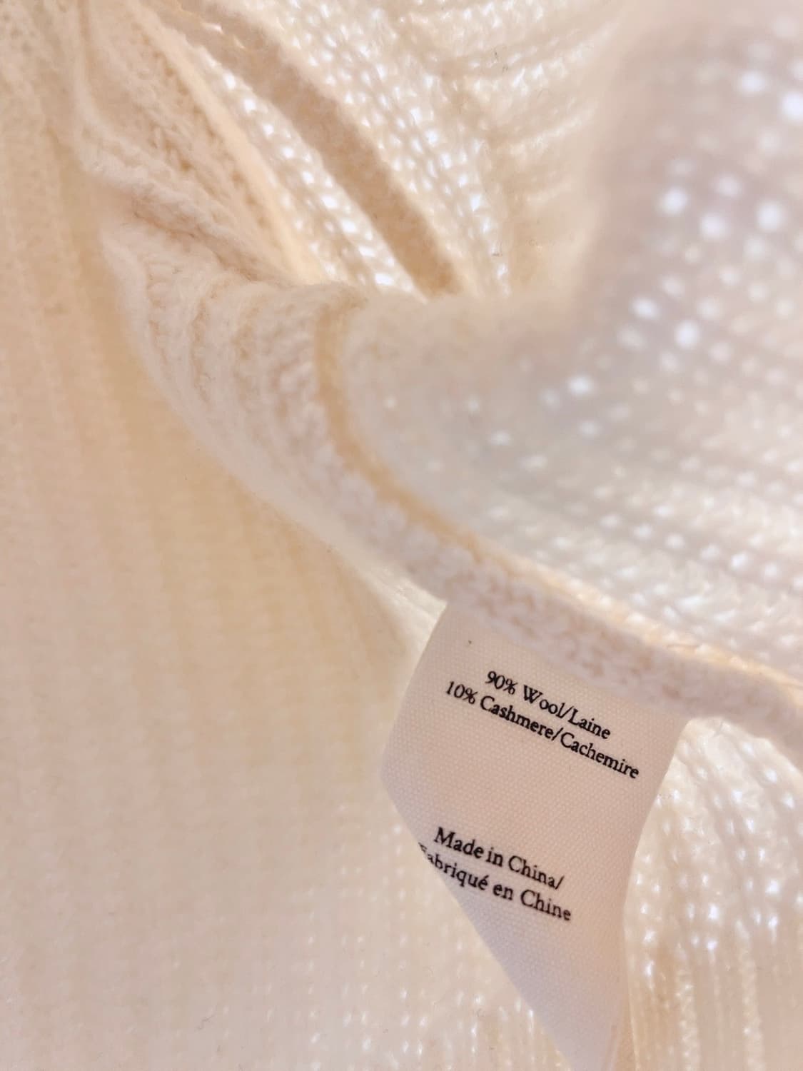 LOVE SHACK FANCY 크림 크롭 울 캐시미어 가디건 상품이미지10