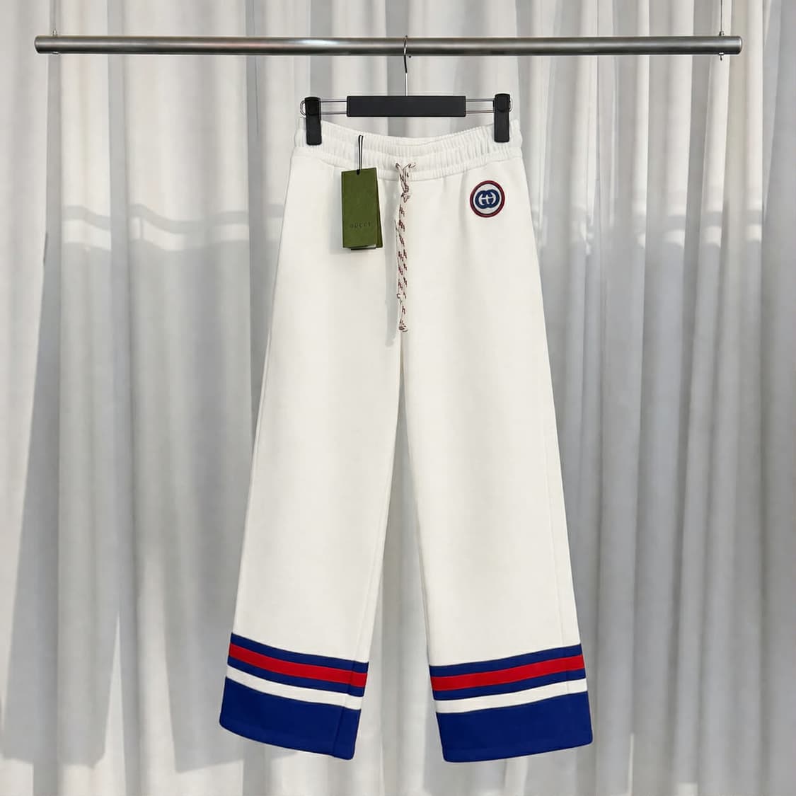 N / S (28-30) 구찌 인터로킹 코튼 팬츠 아이보리 상품이미지1