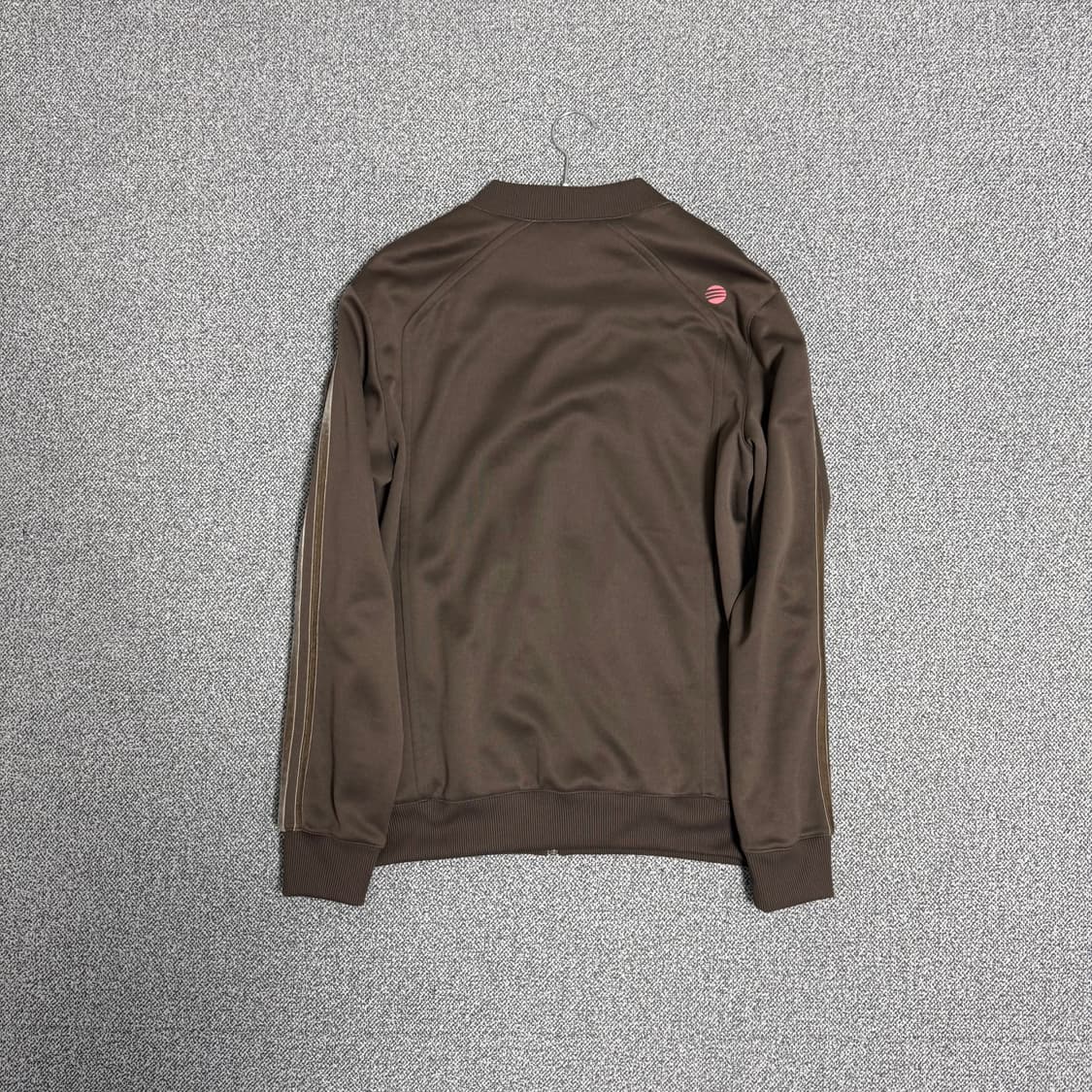 아디다스 레터링 져지 브라운 핑크 L 올드스쿨 트랙탑 희귀 상품이미지2