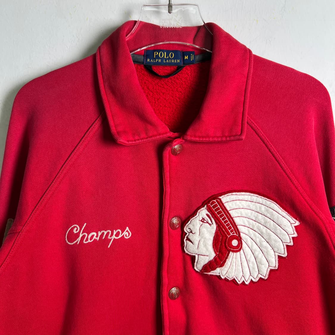 폴로 랄프로렌 인디언 뉴욕 코튼 바시티 자켓 M 상품이미지5