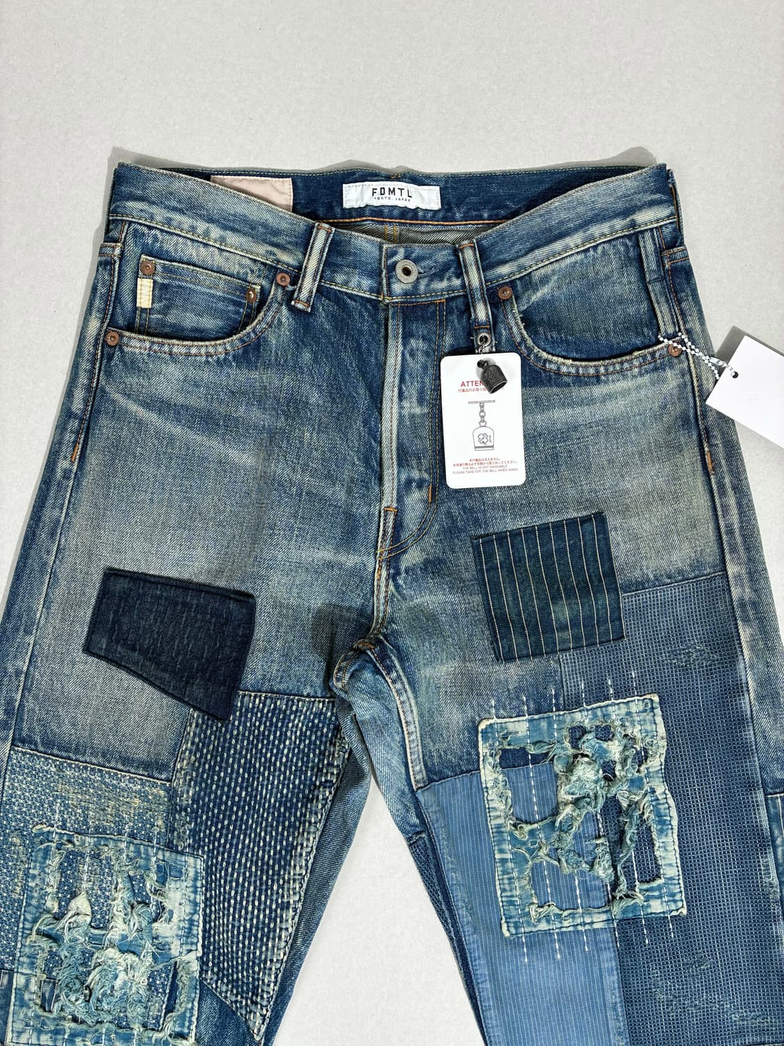 FDMTL 펀더멘탈 클래식 핏 패치워크 사시코 보로 데님 W28/L30 상품이미지2