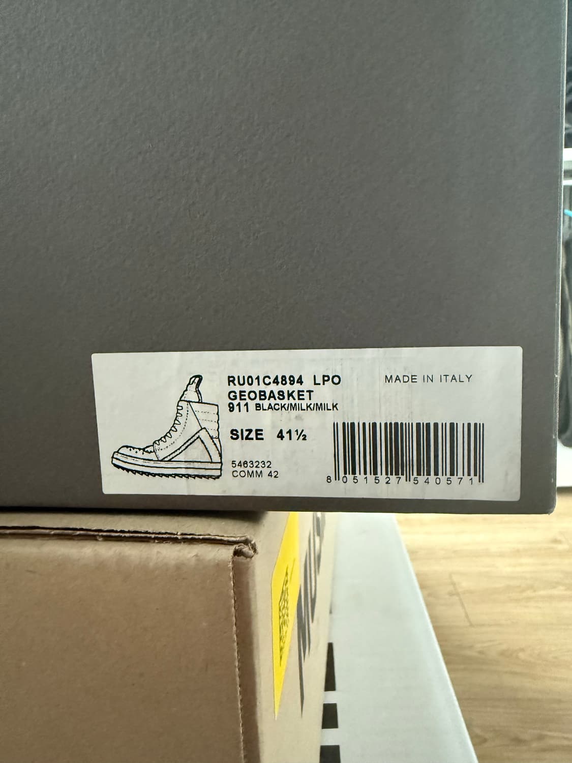 릭오웬스 지오바스켓 모노크롬 41.5 상품이미지10