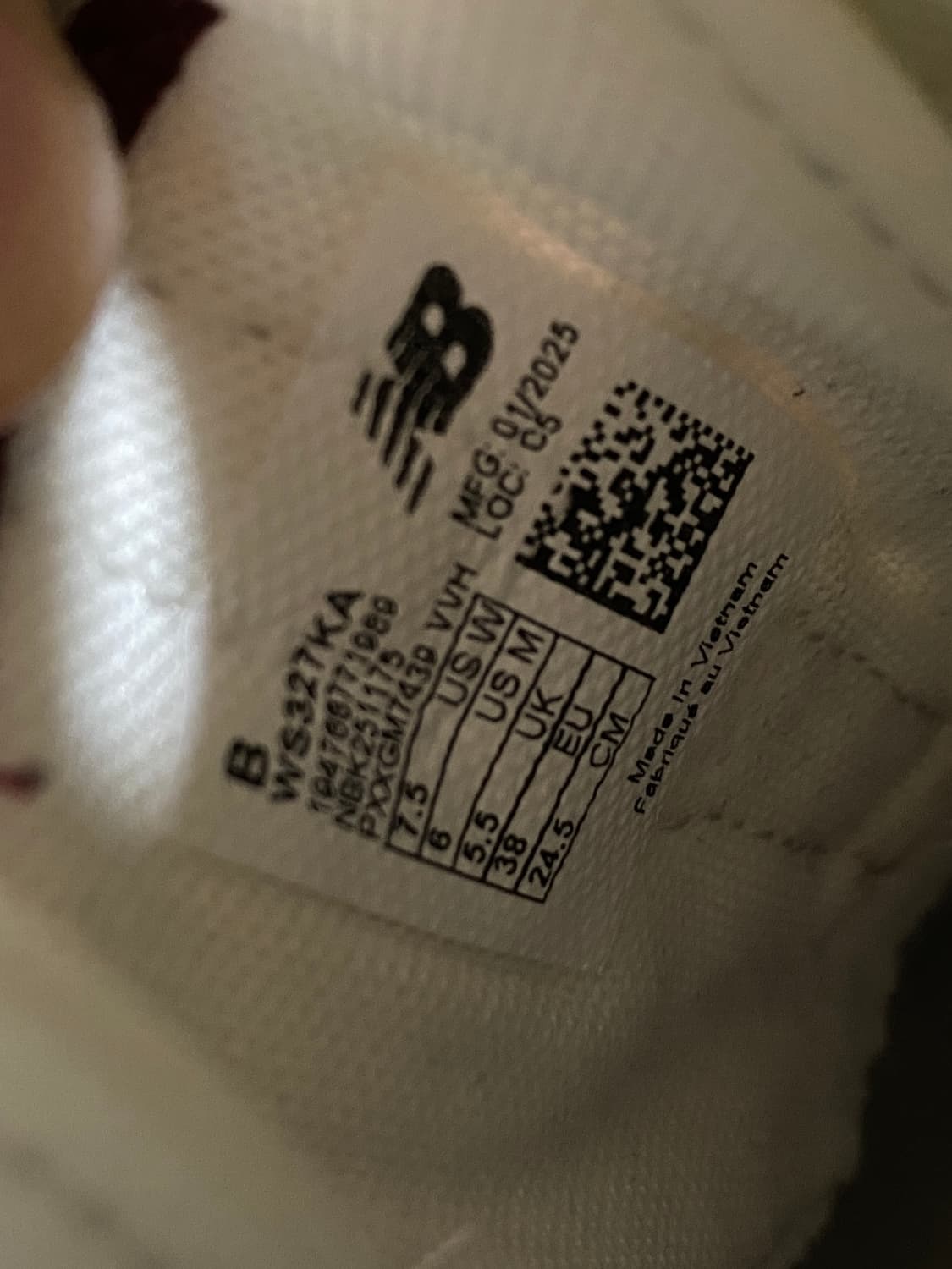 뉴발란스 327 우먼스 버건디 245 상품이미지7