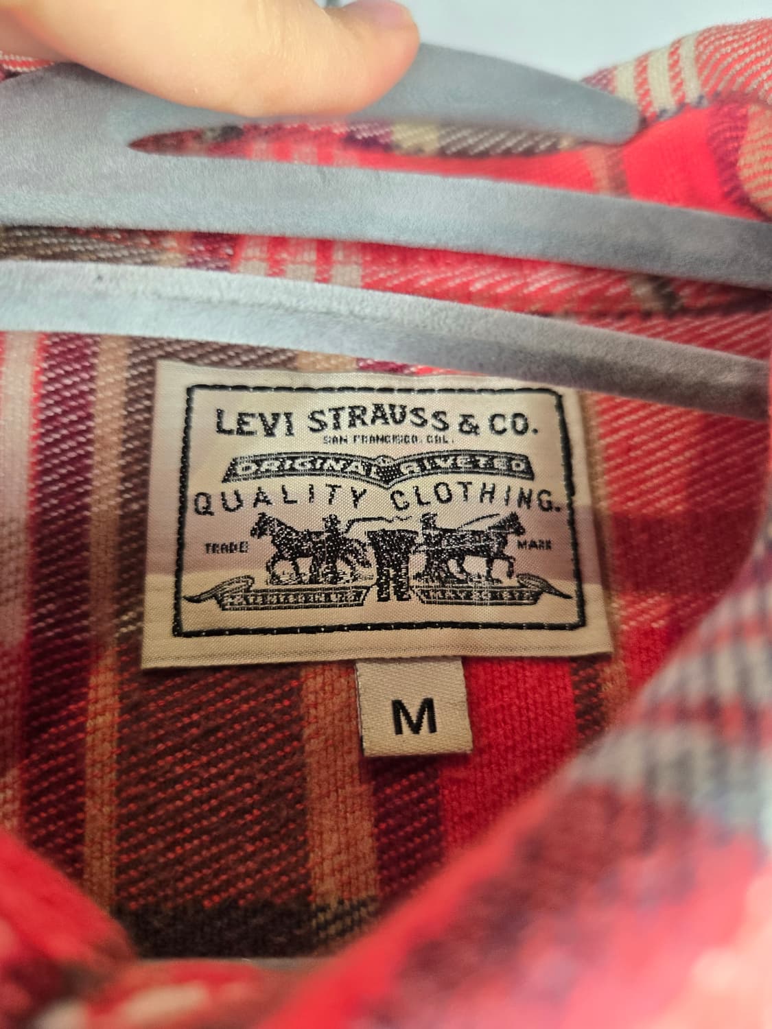 [무료배송]리바이스 M 남성 플란넬 체크 셔츠 상품이미지7