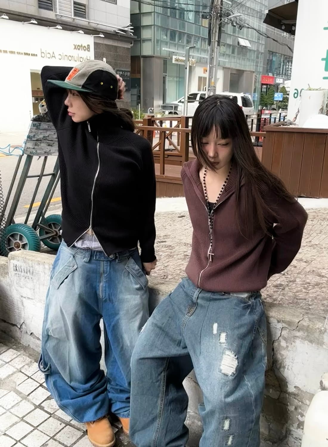 *Pre order [unisex] 코지무드 하이넥 투웨이 니트집업(2c 상품이미지6