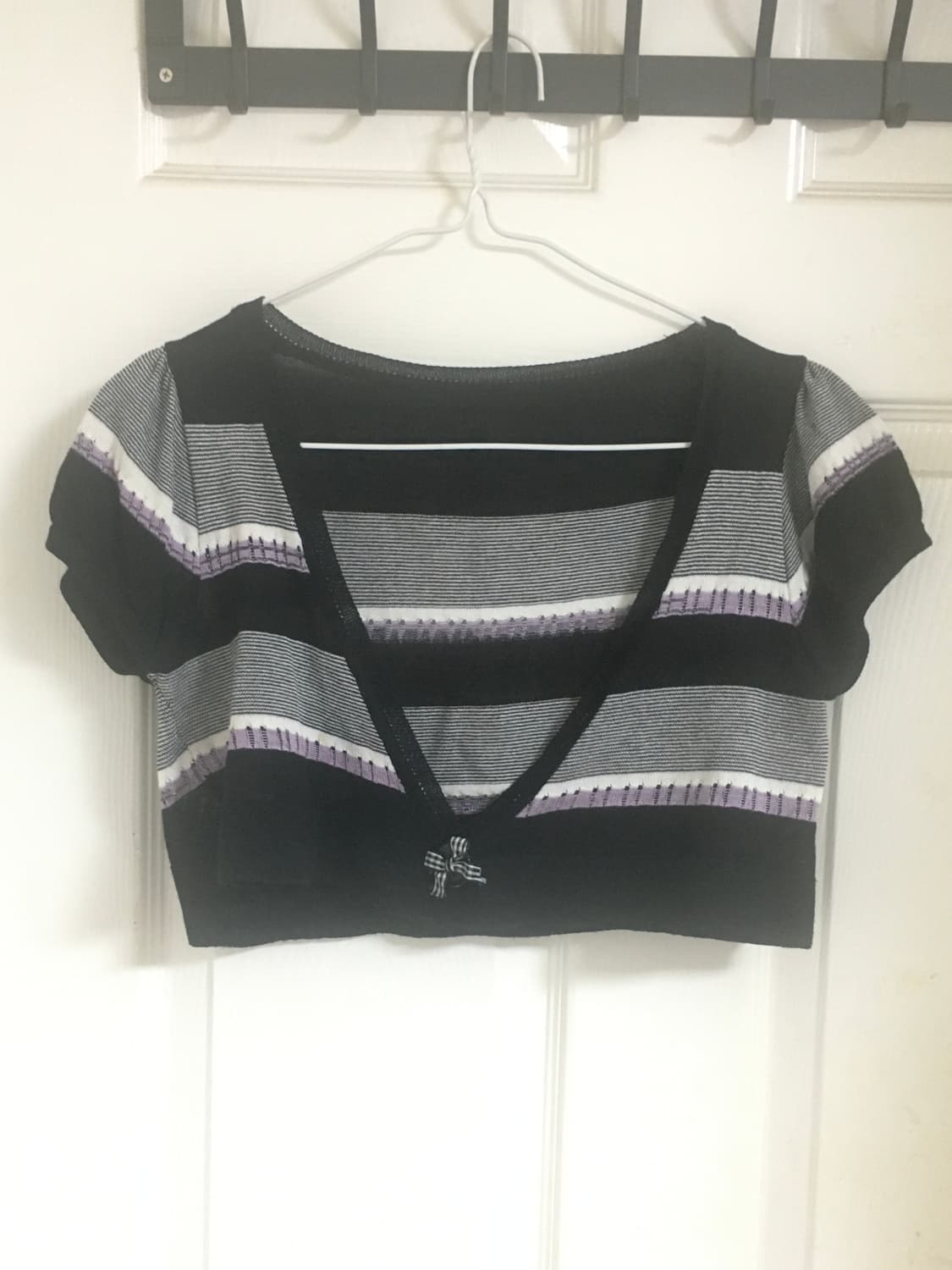 레이어드 y2k 빈티지 반팔 가디건 상품이미지1