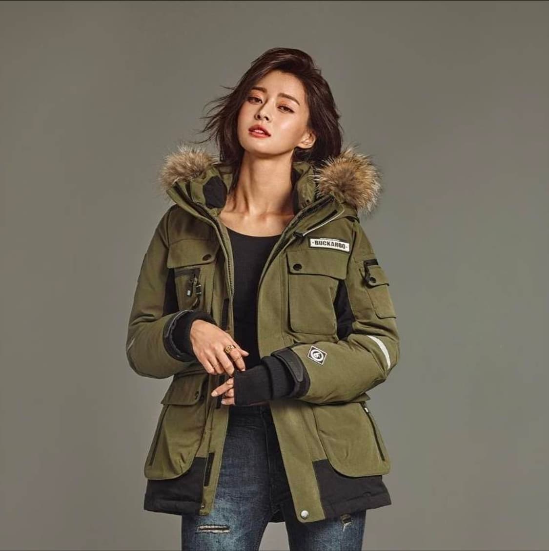 버커루 구스다운 헤비 패딩 점퍼 M size 상품이미지2