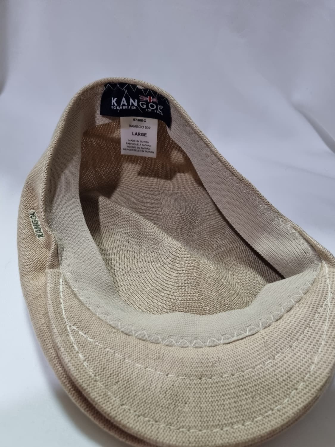 캉골 BAMBOO 507 베이지색 헌팅캡 상품이미지3