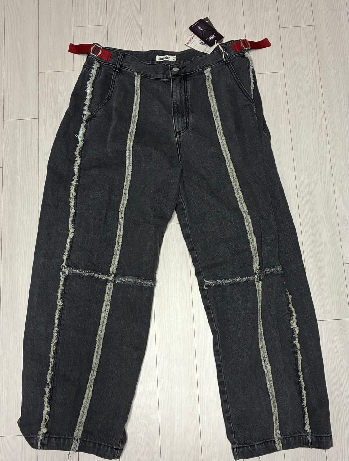 새상품 카락터 ragged 데님팬츠 팝니다  상품이미지1