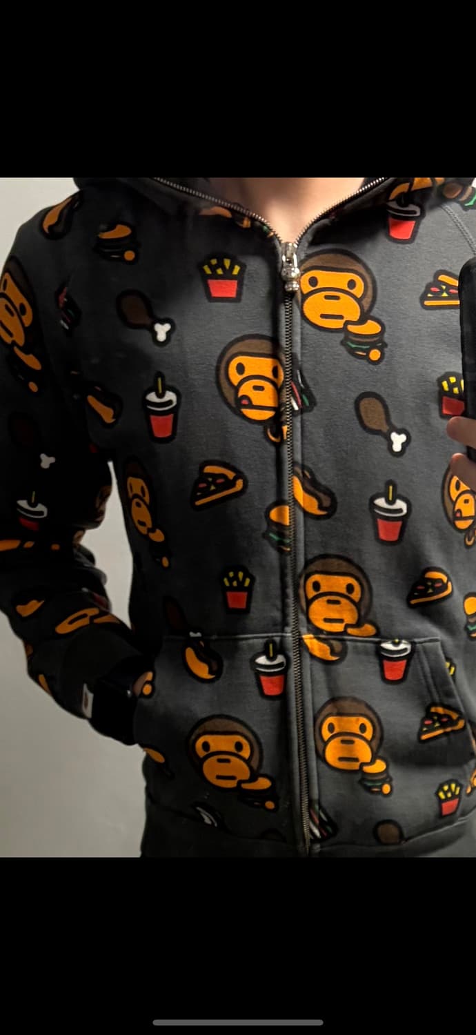 오늘만 18 베이프 정크푸드 베이비마일로 후드집업 junk food 상품이미지7