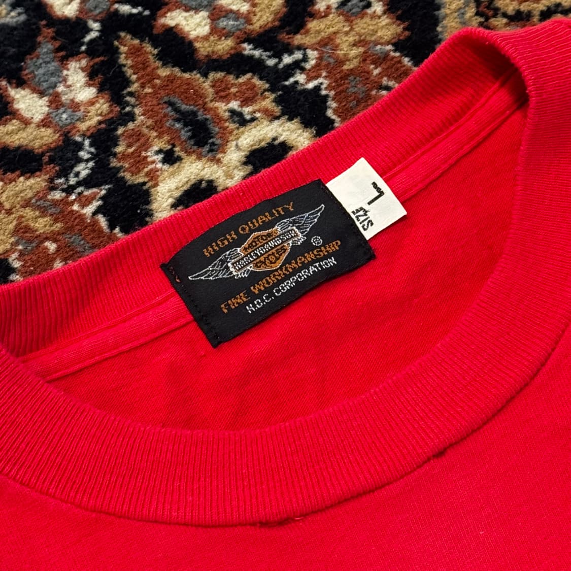 할리데이비슨 플레임 롱슬리브 (M) 레드 상품이미지6