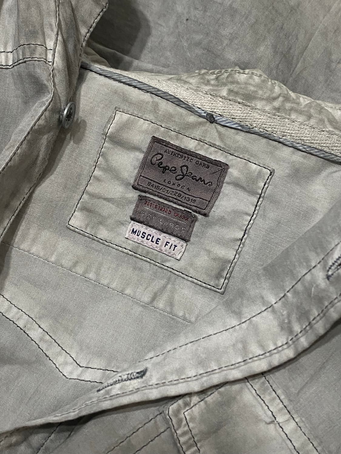 Pepe jeans 머슬핏 웨스턴 워싱 셔츠 상품이미지10
