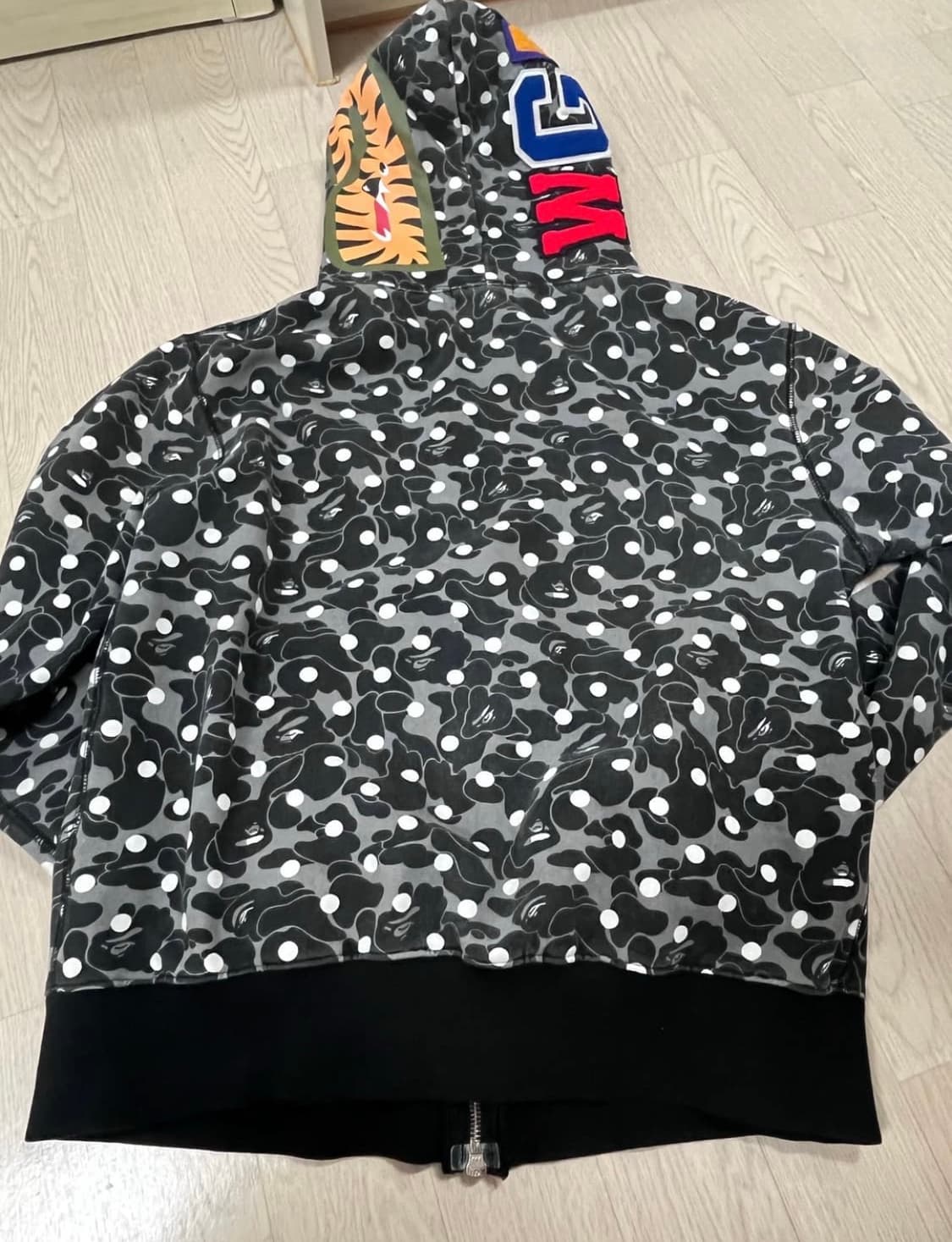 XL 베이프 도트 샤크 후드집업 상품이미지5