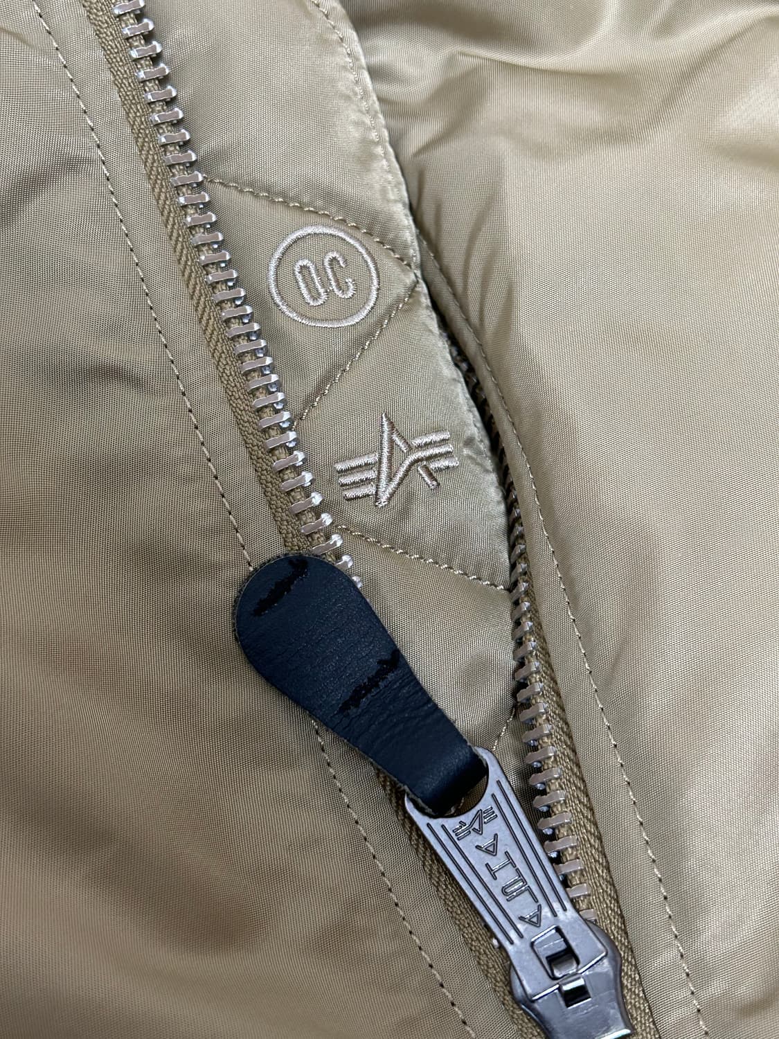 알파인더스트리 오프닝 세레모니 골드 실버 리버시브 ma-1 상품이미지6