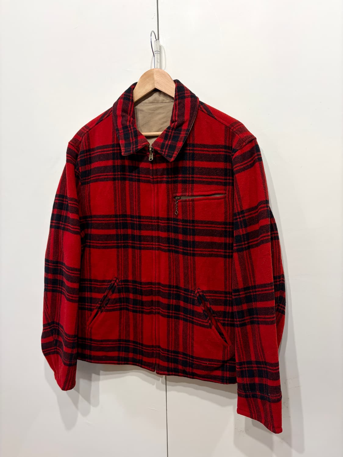 아메리칸 빈티지 울 체크 자켓 상품이미지2