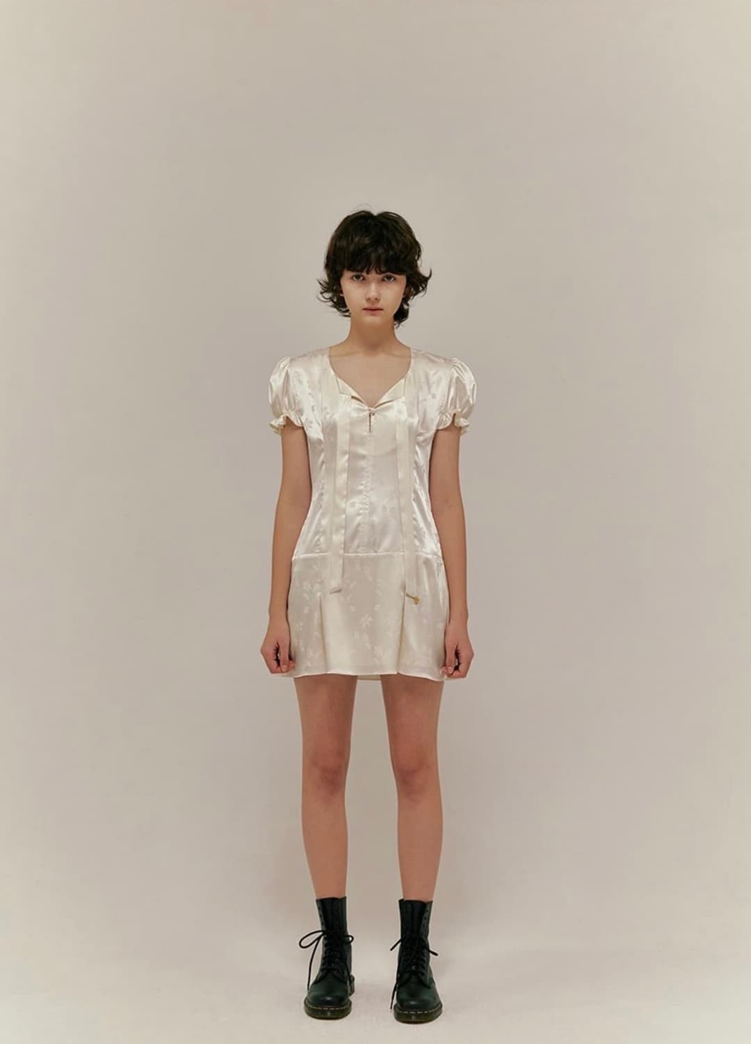 오버듀플레어 자카드 타이 원피스 jacquard ops 상품이미지2