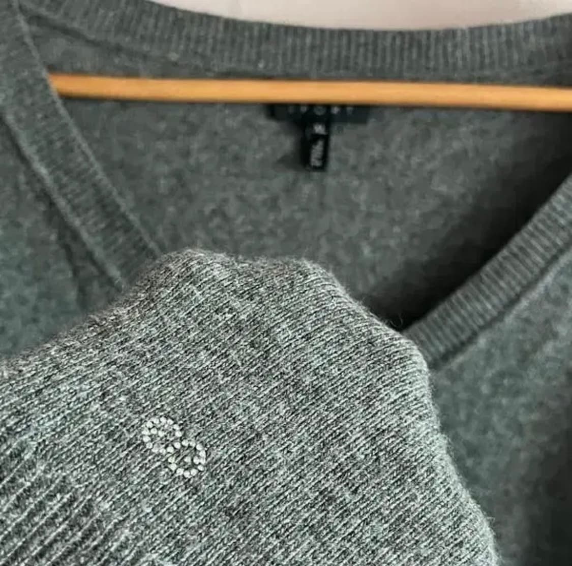 에스까다 정품 앙고라 울니트 빅사이즈 120 그레이 XL 상품이미지7