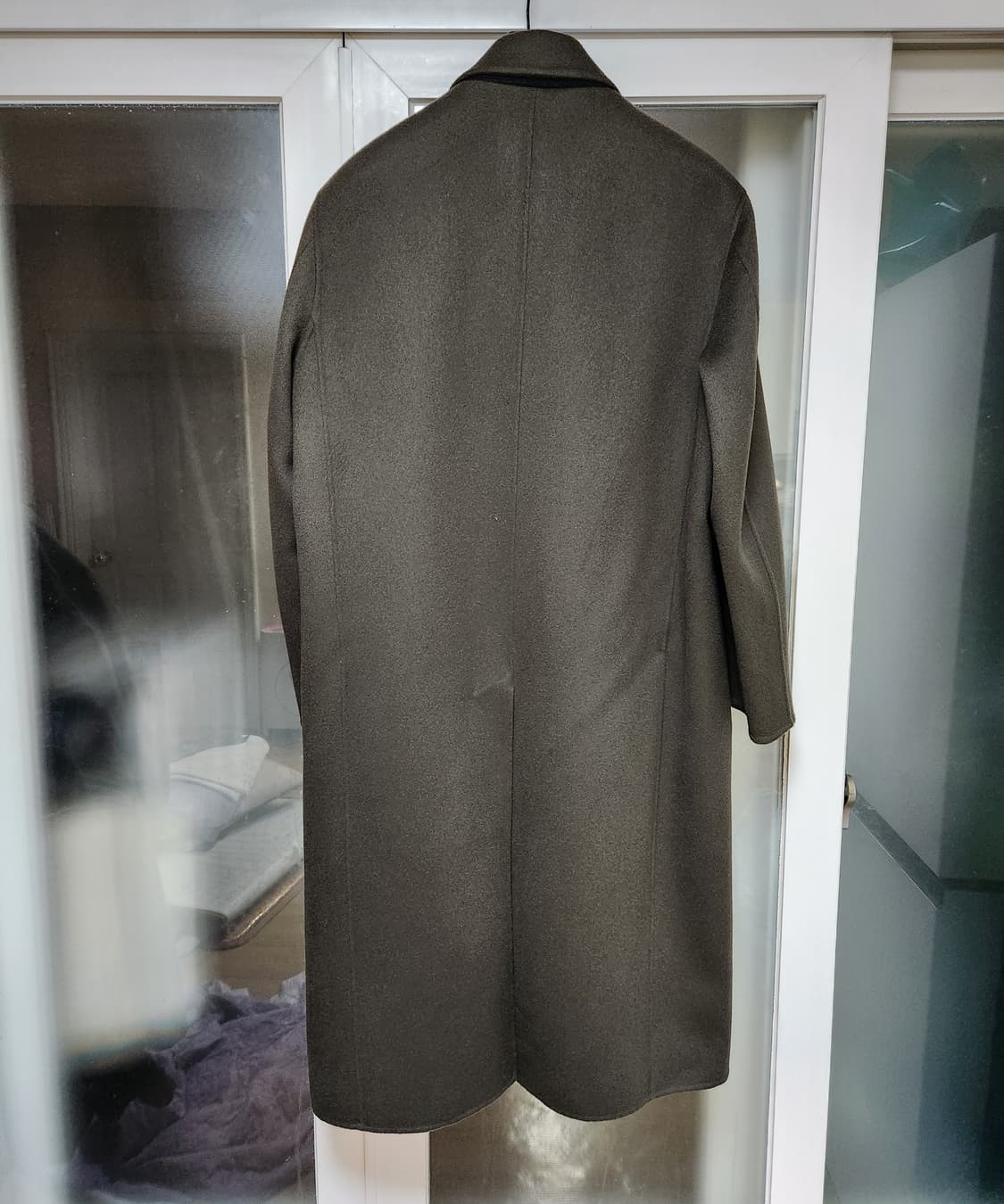 타임옴므 22fw 캐시미어 블렌드 싱글 핸드메이드 코트 타우페 100 상품이미지2