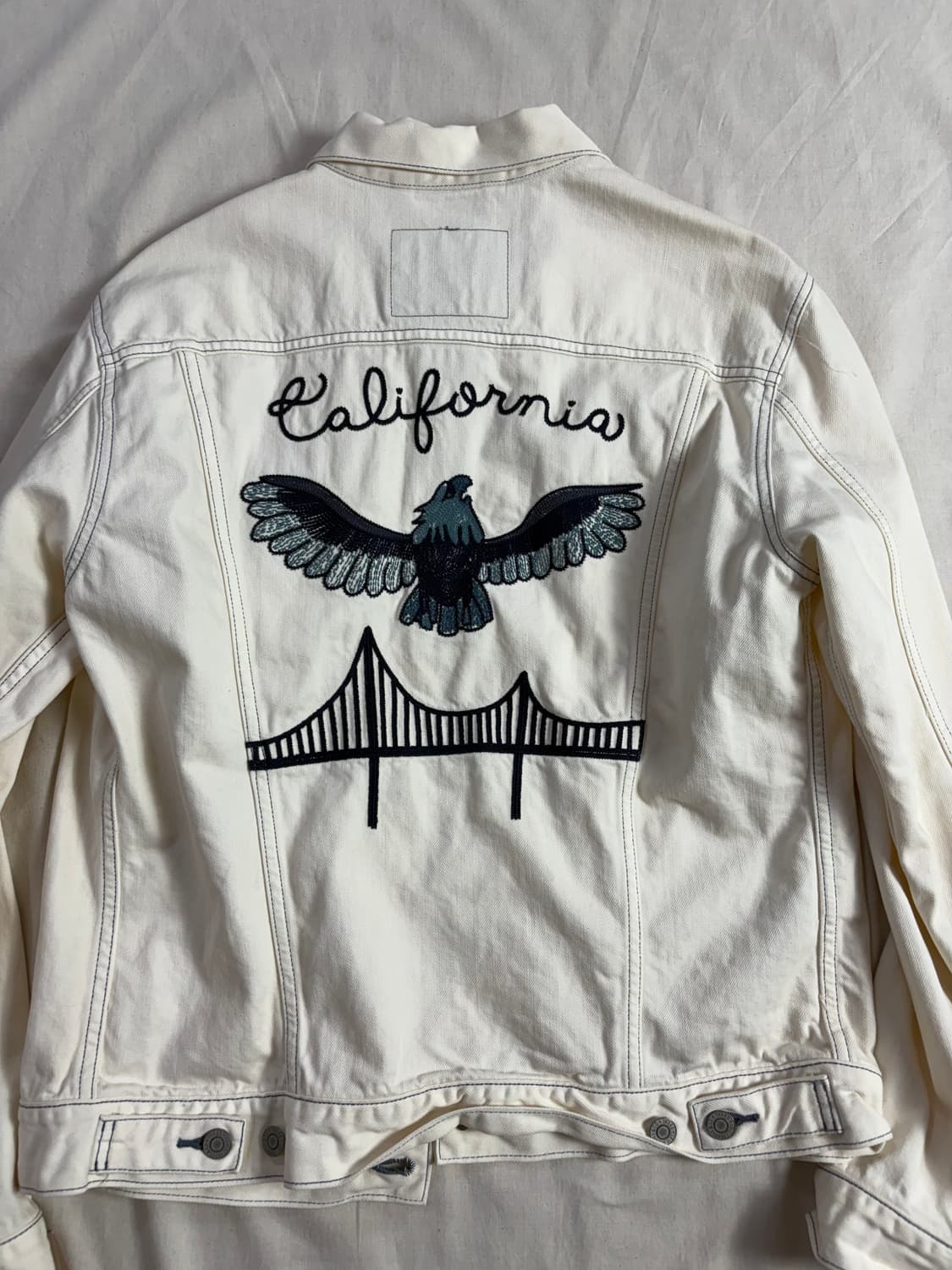 Levis Japan 리바이스 재팬 캘리포니아 자수 데님 트러커 자켓 L 상품이미지1