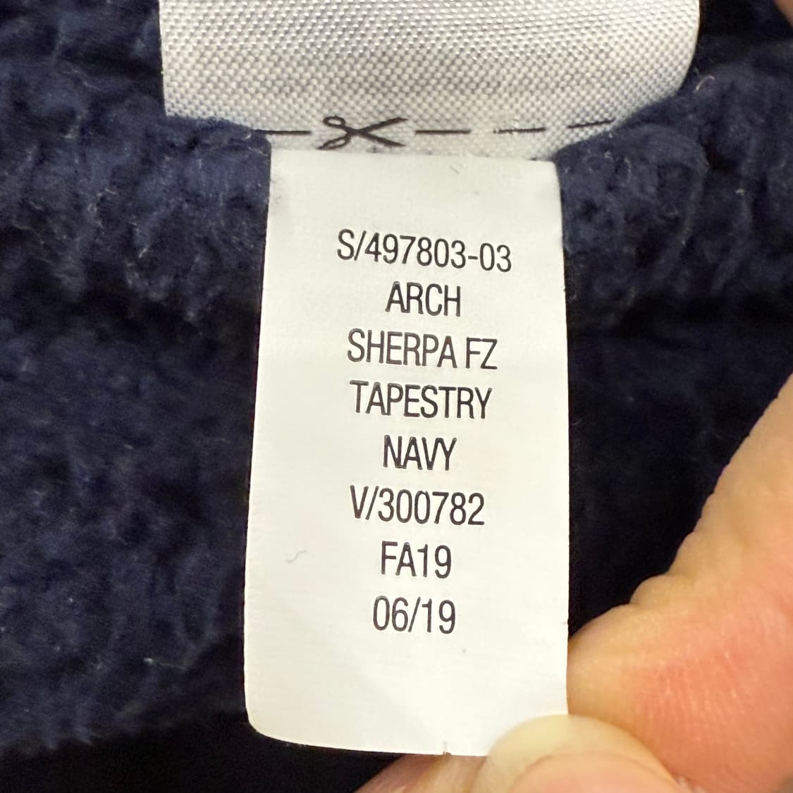 갭 네이비 양털 후드집업  상품이미지6