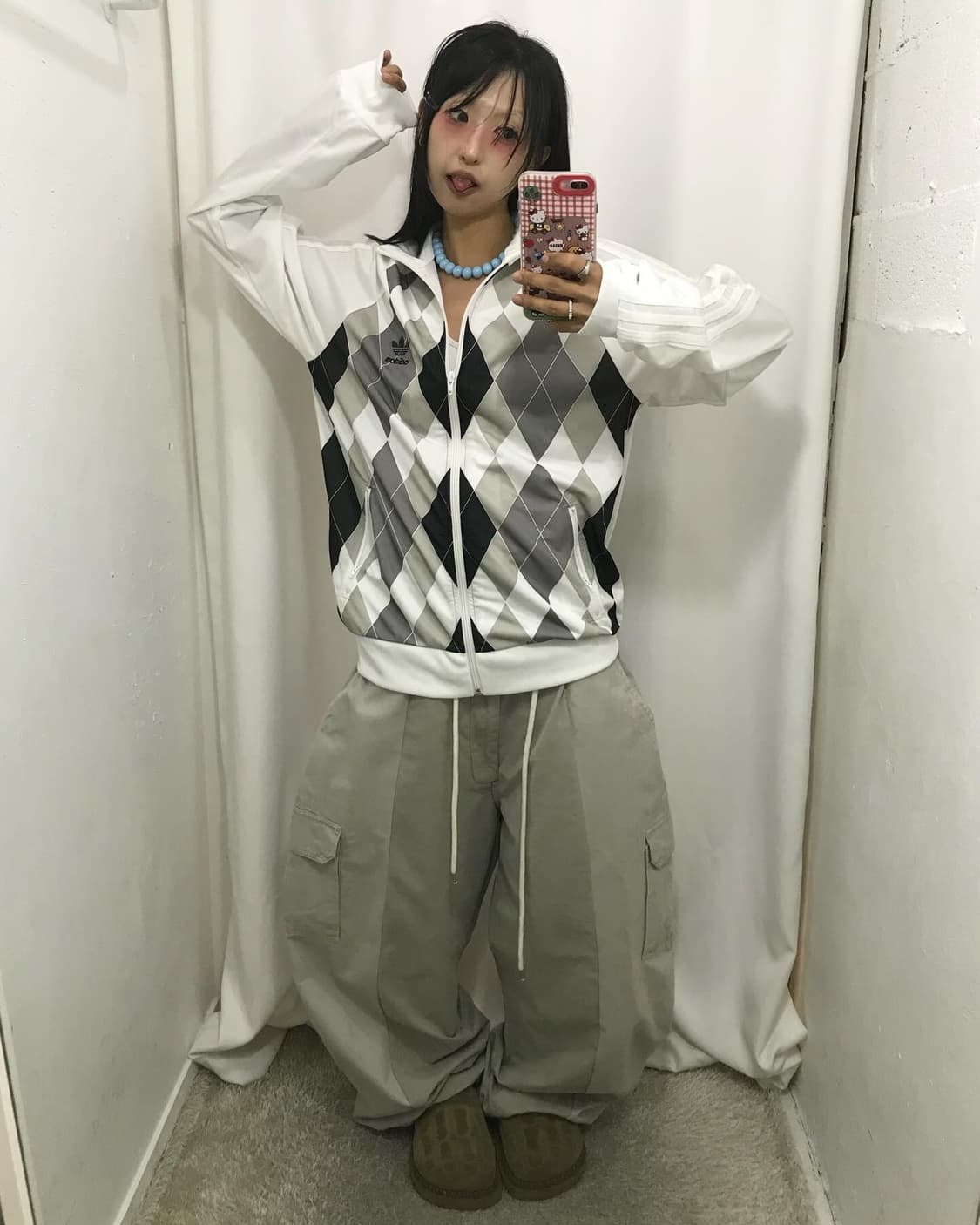 Adidas Argyle Pattern Jersey ⭐️ 레어⭐️ 상품이미지4