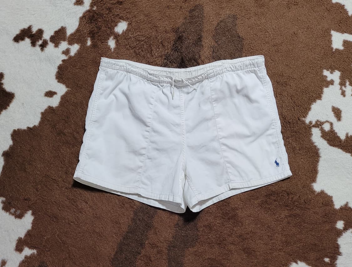 폴로 랄프로렌 남성용 화이트 숏 반바지(L) 상품이미지1