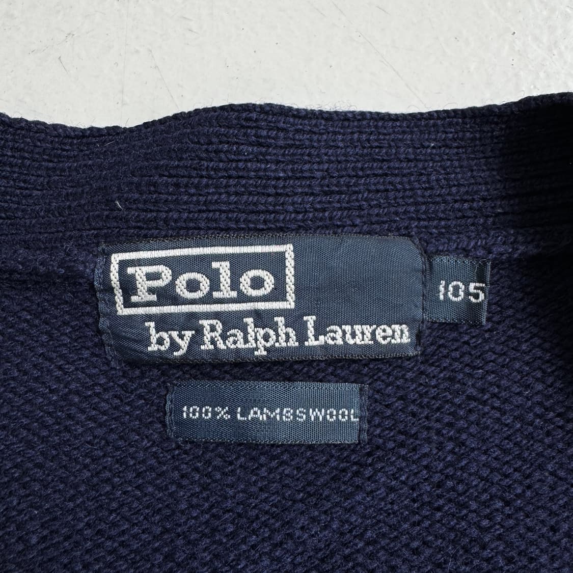 폴로 90s 포니 엘보우 레더 패치 니트 가디건 상품이미지6